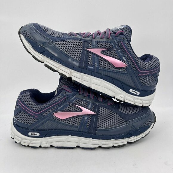 Brooks Womens Addiction A12 Lace Up Blue Athletic Running Shoes Size US 11.5 - Picture 5 of 12